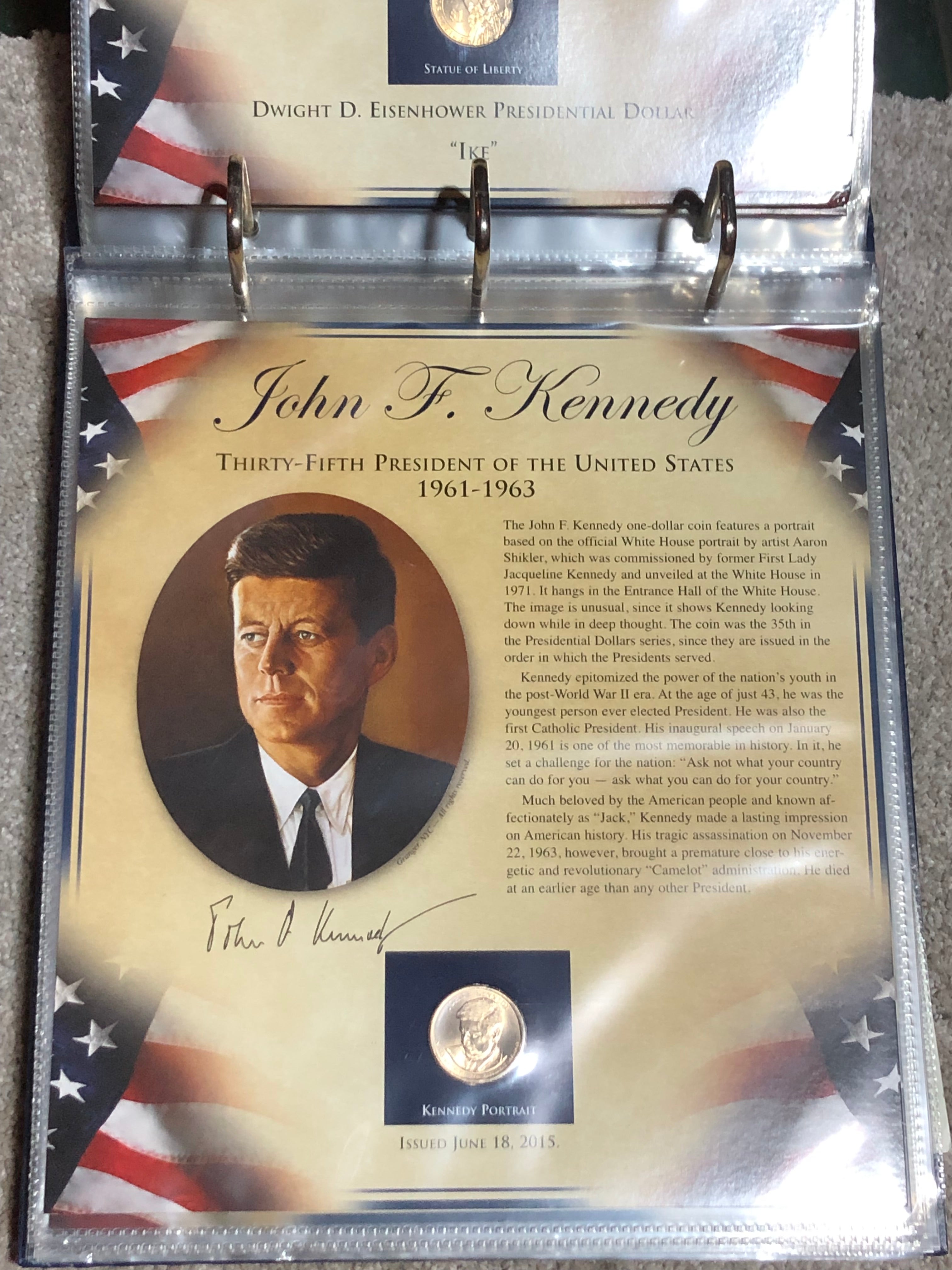 United States Presidents Coin Colletions volume 1 & 2