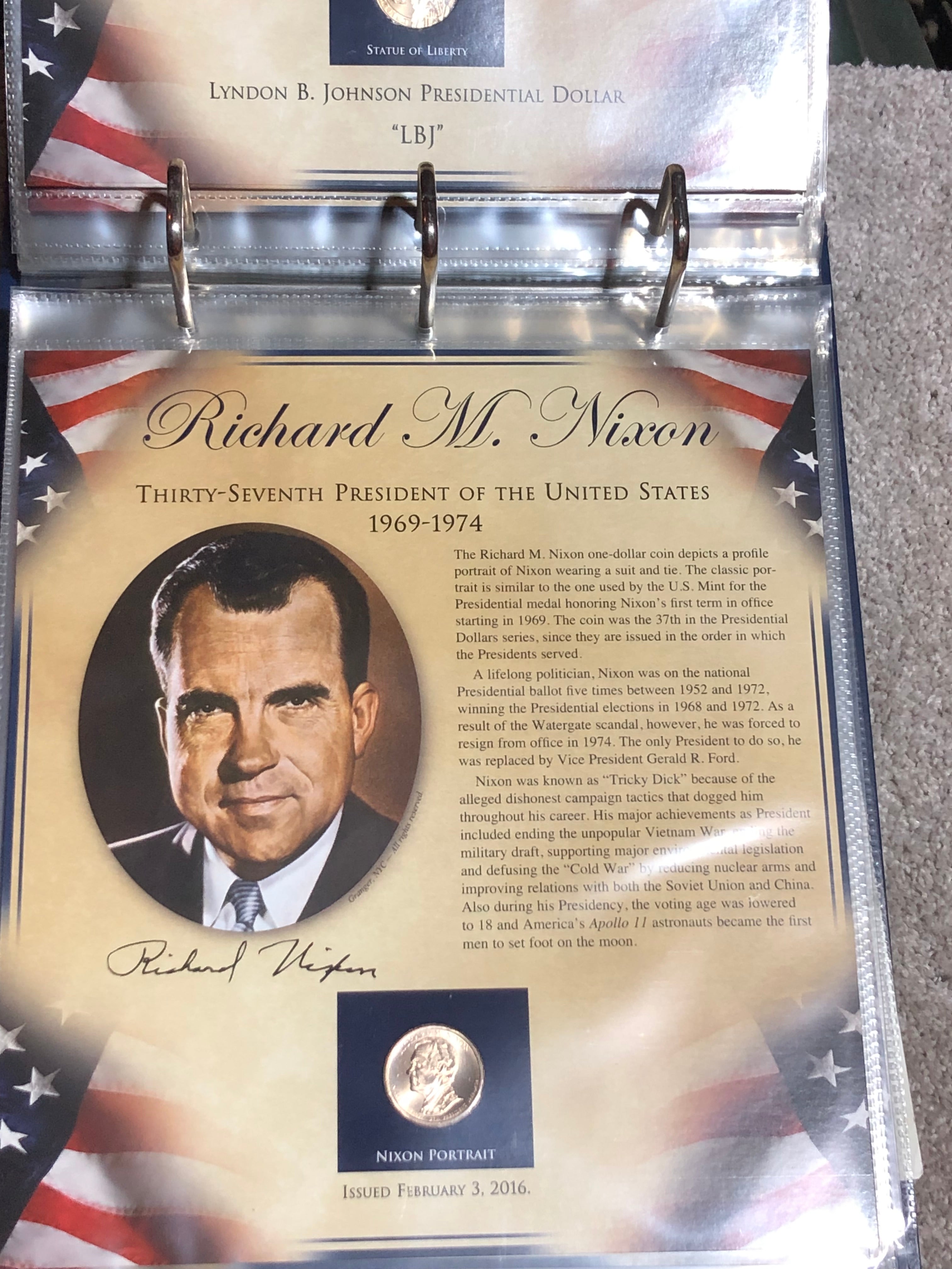 United States Presidents Coin Colletions volume 1 & 2