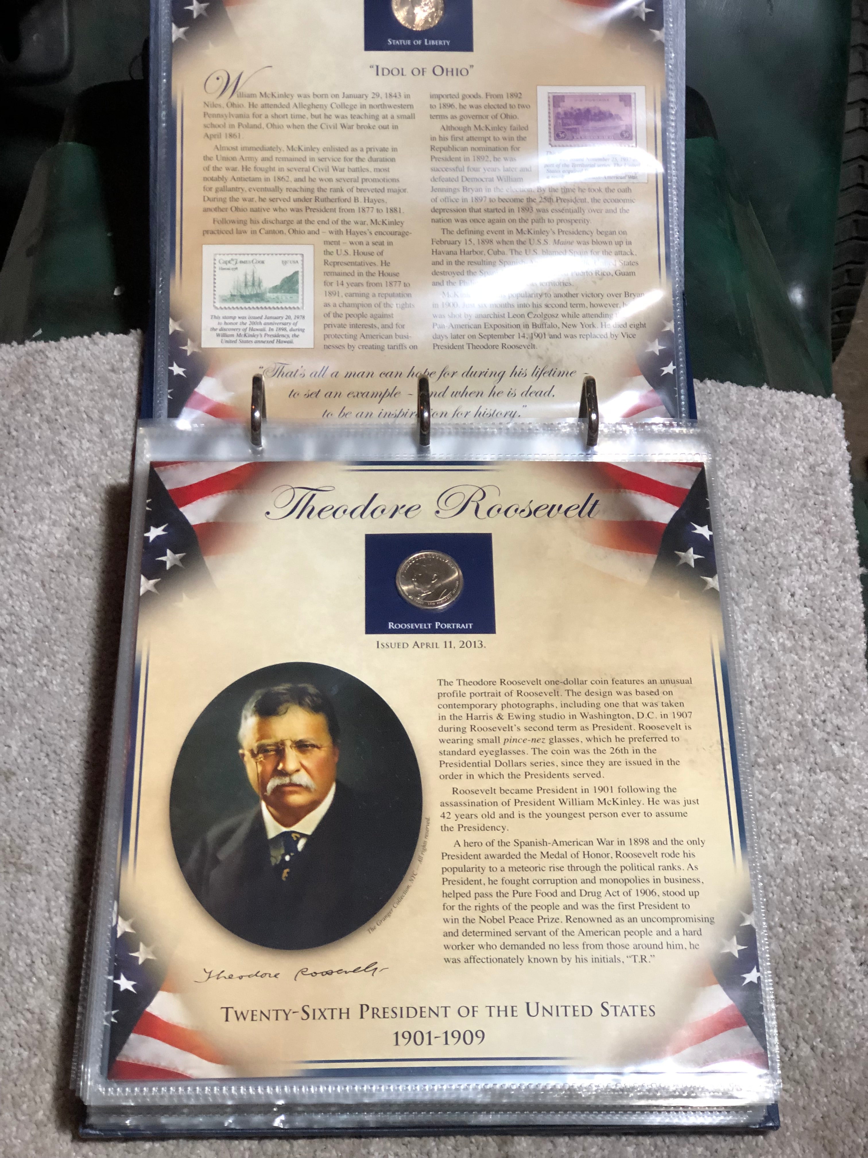 United States Presidents Coin Colletions volume 1 & 2