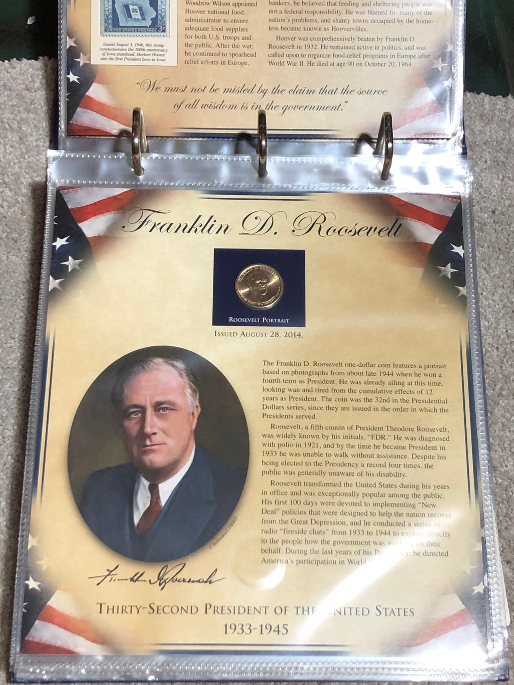 United States Presidents Coin Colletions volume 1 & 2